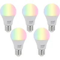 Luumr Set mit 5 E27 Dimmbare LED-Lampen A60 Opal 9W 806lm 2700-6500K