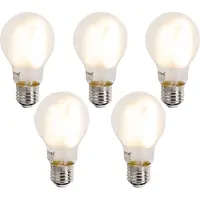 Luumr Set mit 5 Smart E27 Dimmbare LED-Glühbirnen A60 Matt 7W 806lm 2700-6500K