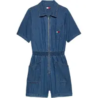 Tommy Hilfiger Damen Jumpsuits Tjw Lt Denim Playsuit - Blauw - Größe XS
