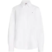 Tommy Hilfiger Hemdbluse "OXFORD RELAXED FIT SHIRT mit Hemdblusenkragen und Stickerei" Baumwolle, relaxed fit