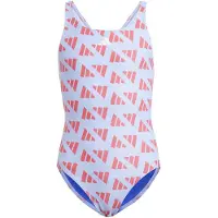 Adidas Kinder Badeanzug Logo Graphic V-Back Kids