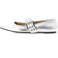 Bianco Mary Jane Schuhe in Silver | Gr.: 39