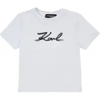 Karl Lagerfeld Kids T-Shirt Z30485 S Weiß Regular Fit