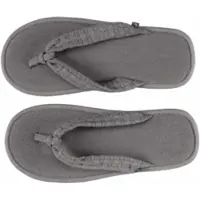 Abyss & Habidecor Frottee Badeslipper Pousada Gris-Schuhgröße 43 - 46
