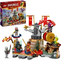 LEGO NINJAGO Turnier-Arena Abenteuer-Spielzeug für Kinder, Ninja-Spielset mit 6 Minifiguren, sammelbares Bauset, Geburtstagsgeschenk für Jungen und Mädchen ab 7 Jahren 71818