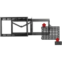 B-Tech BT7883, 81,3 cm (32"), 177,8 cm (70"), 100 kg, 200 x 200 mm, 600 x 400 mm, Schwarz