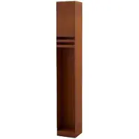 LUCANDE LED-Wegeleuchte Oxido, rostfarben, Höhe 80 cm, IP44