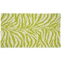 Abyss & Habidecor Strandtuch Zebra Apple Green (100 x 200 cm)