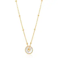 Ania Haie Damen-Kette 925er Silber Farbstein Ania Haie Gold