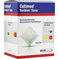 Cutimed Sorbion Sana Wundauflage 12x12 cm 24 St Pflaster