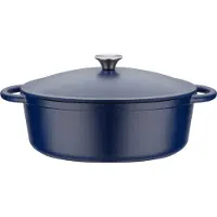 GSW Gusseisen ovaler Bräter Blue Magic 33x26 cm / 6,4 Ltr., 717328, Gusseisenca. 6,4 L