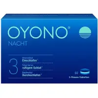 Ricola OYONO Nacht Tabletten mit 1 mg Melatonin, Baldrian und Zitronenmelisse, 60 St. Tabletten