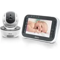 Alecto DVM200M Video-Babyphone 4,3 Zoll Farbdisplay Gegensprechen bis 4 Kameras