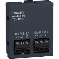 Schneider Electric TMC2TI2 Steckmodul, Modicon M221, E/A Erweiterung, 2 Temperatureingänge, Auflösung 12 Bit, Schraubklemmen