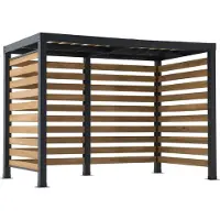Sunjoy Stahl/Holz Pergola / Pavillon 2x3 MARAO - 191cm x 313cm