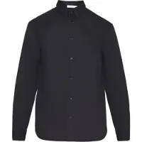 KnowledgeCotton Apparel Hemd Alf Regular Crispy Cotton Shirt Herren Black Jet-S