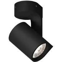 Wever & Ducre LED-Deckenstrahler SQUBE ON BASE CEILING SURF 1.0 - 2700K B schwarz 144268B3 5404037303939