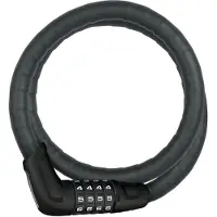 ABUS Panzerkabelschloss Steel-O-Flex Tresorflex 6615C + SCLL-Halterung - Zahlenschloss aus Stahlkabel mit Panzer aus Stahlhülsen - -Sicherheitslevel 5 - 85 cm