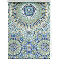 Lichtblick Rollo Klemmfix, ohne Bohren, Verdunkelung, Orientalische Muster - Blau Grün Lichtblick Sonnenschutzsysteme Blau Grün