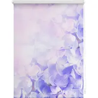 Lichtblick Original Seitenzugrollo "Rollo Klemmfix, ohne Bohren, Verdunkelung, Hortensie - Lila" verdunkelnd Verdunkelung energiesparend freihängend