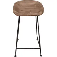 SIT Möbel NATURAL EDGE Barhocker Metall/Akazie natur und schwarz