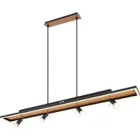 Globo Lighting Hängeleuchte Metall schwarz matt, LED