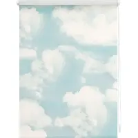 Lichtblick Original Seitenzugrollo "Rollo Klemmfix, ohne Bohren, Verdunkelung, Wolken - Blau", verdunkelnd, Verdunkelung-energiesparend, freihängend