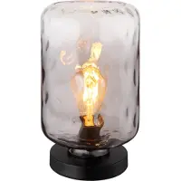 Globo Lighting Tischleuchte Metall schwarz matt, 1x E27
