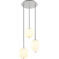 Globo Lighting Lighting Hängeleuchte Metall Nickel matt, 3x E14