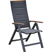 Merxx Gartensessel Verona, klappbar, Rückenlehne verstellbar - Aluminium/Textil/Kunststoff