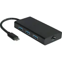 Roline USB 3.2 Gen 1 Typ C zu Gigabit Ethernet Konverter + Hub