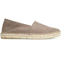 Manfield Graue Veloursleder-Espadrilles | Größe 43