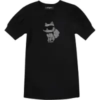Karl Lagerfeld Kids Kleid für den Alltag Z30458 D Schwarz Regular Fit