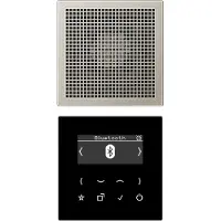 JUNG DABES1BT Smart Radio DAB+ Bluetooth, Set Mono 1fach, Serie LS, Edelstahl DAB ES1 BT