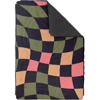 Voited - 4-in-1-Campingdecke &ndash; Fleece Blancket Wavecheck - Fleece Blancket Wavecheck - Khaki