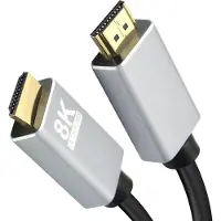 Helos Anschlusskabel, HDMI Stecker/Stecker, PREMIUM 8K, 1,0m, schwarz HDMI 2.0 Stecker/Stecker, PREMIUM
