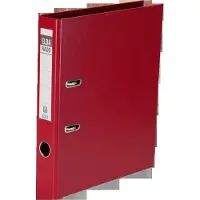 Pierre by Elba Ordner rado plast, Rückenbreite: 50 mm, rot DIN A4, Einband aussen/innen PVC, mit auswechsrem