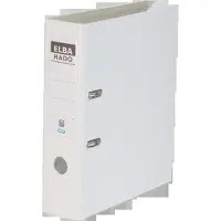 Pierre by Elba Ordner rado plast, Rückenbreite: 80 mm, weiss DIN A4, Einband aussen/innen PVC, mit auswechsrem