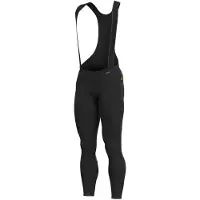 ALÉ Lange Fahrradhose mit Trägern - CLIMA WARM PLUS R-EV1 - Schwarz 2XL