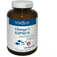 Norsan Omega-3 mit natürlichem Fischöl EPA DHA 120 Kapseln