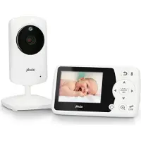 Alecto DVM-64 - Babyphone mit Kamera und 2.4"-Farbdisplay, Weiß