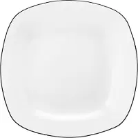 Seltmann Suppenteller "Lido Black Line" Teller eckig 21 cm