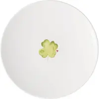 Villeroy & Boch Frühstücksteller "Frühstücksteller Good Luck With Love ø 21,2 cm weiß-grün"