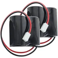 AccuCell ABUS FU2986 kompatibel für 2WAY-Funk-Außensirene, 2 Stück Nachbau BatteriePack 3 Volt