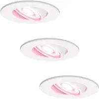 HOFTRONIC™ hoftronicsmart LED Einbaustrahler 3x 5,5W 345lm RGBWW GU10 Weiß IP20 Schwenkbar