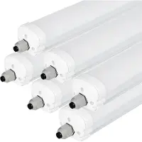 HOFTRONIC™ LED Feuchtraumleuchte 120cm 6er Set 36W 6400K IP65 Weiß