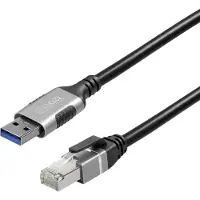 MaxTrack USB 3.2 Gen 1 (USB 3.0) / RJ45 Netzwerk Adapter CAT 6 (1x USB 3.0 - 1x