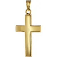 Trendor 75366 Kreuz-Anhänger 26 mm Gold 585 / 14 Karat