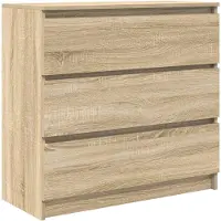 vidaXL Sideboard Sonoma-Eiche 80x35x76 cm Holzwerkstoff