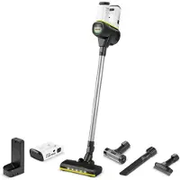 Kärcher Dulki? siurblys VC 6 Cordless ourFamily Baterija Plus, Stabstaubsauger, Beutellos, Weiß, 0,8 l, Metall, Trocken